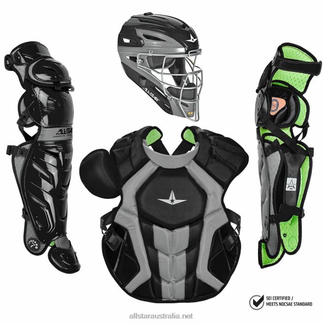 Black All Star 0L6T120 S7 AXIS ADULT CATCHING KIT // MEETS NOCSAE
