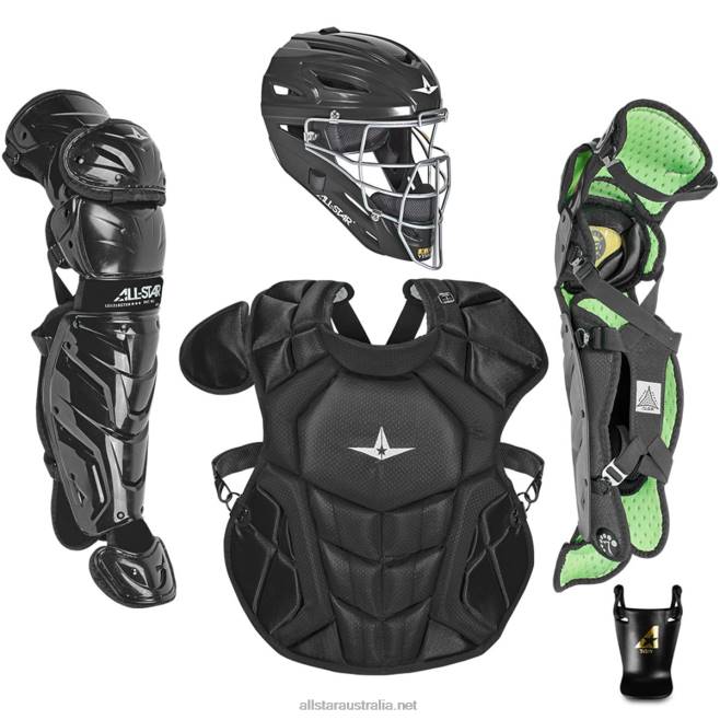 Black All Star 0L6T123 S7 AXIS AGES 12-16 SOLID COLOR // MEETS NOCSAE
