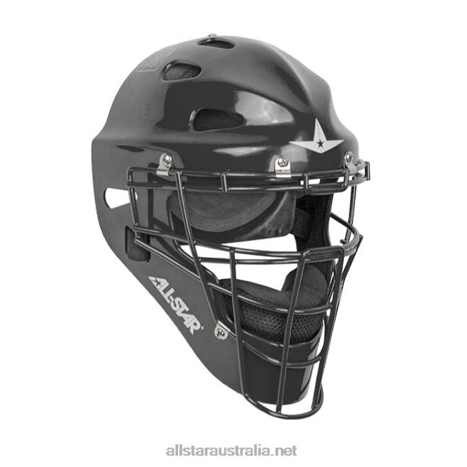 Black All Star 0L6T276 MVP PLAYERS SERIES CATCHERS HELMET - SOLID GLOSS