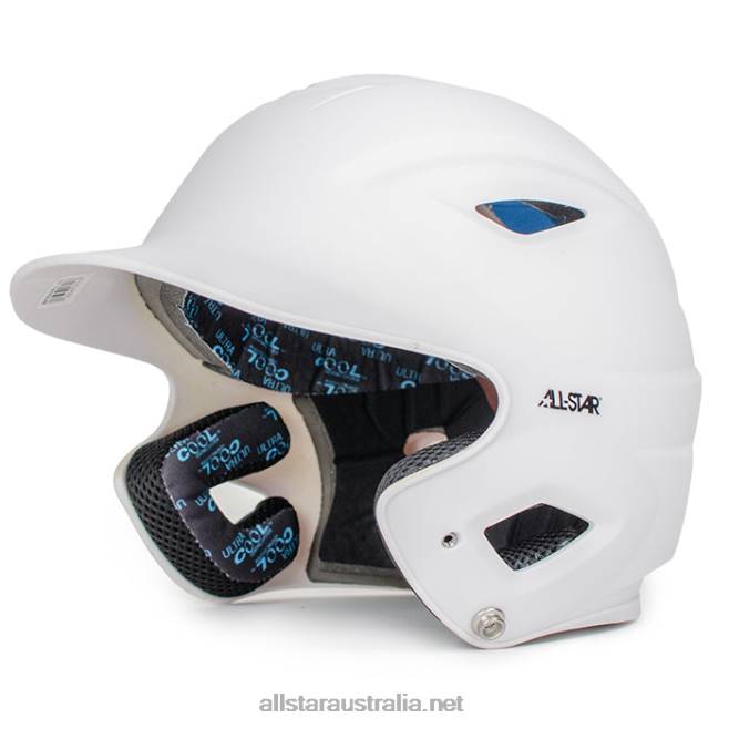 White All Star 0L6T50 S7 SIZED MATTE BATTING HELMET